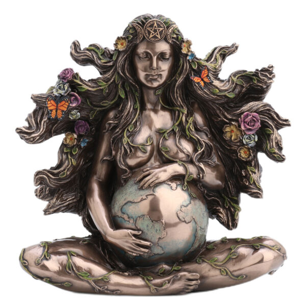 figura de gaia madre tierra embarazada