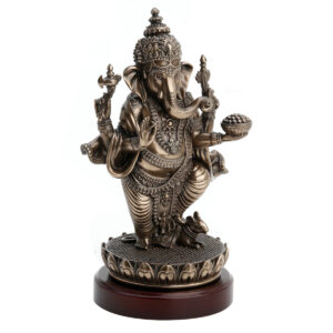 ganesha sobre flor de loto