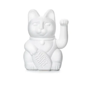 gato de la fortuna blanco